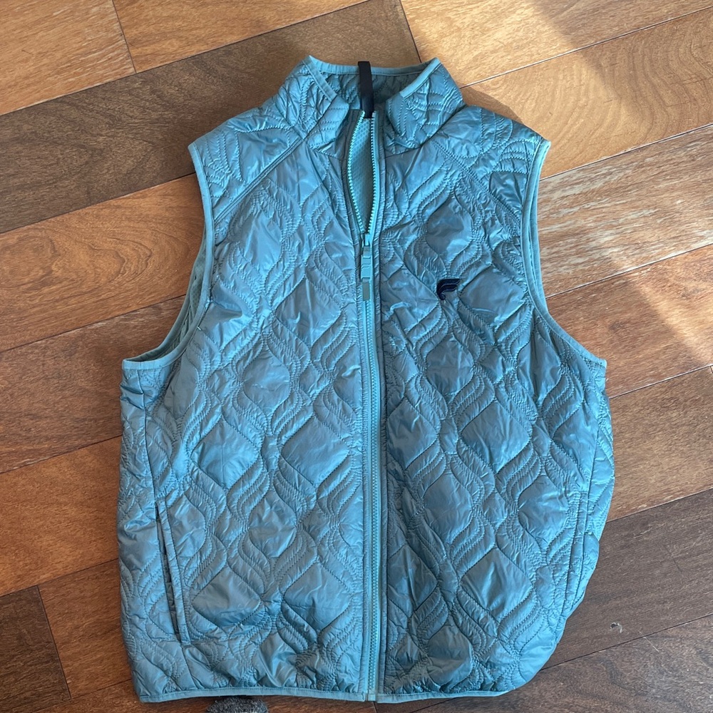 Fabletics Blue Quilted Vest